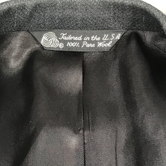 Vintage Christian Dior Monsieur Blazer Mens 48R Wool Double Breasted USA 80s - Picture 3 of 13